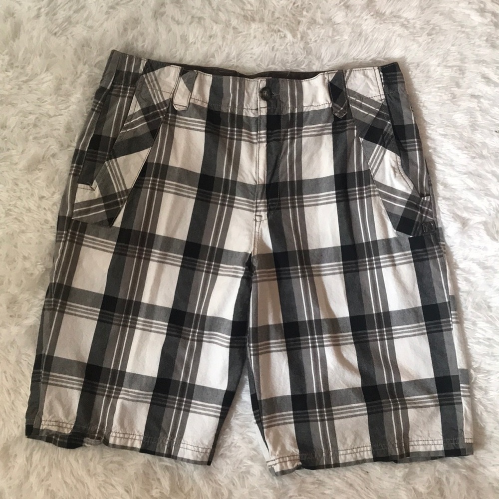 Marc Ecko Men’s Plaid Shorts